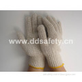 Knitted White PVC Glove (DKP116)